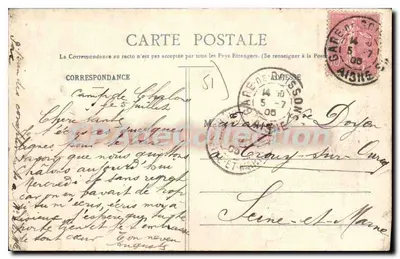 Cmentarz w Mourmelon-le-Grand — Pomnik Pamięci Francuski — Librairie Militaire Guétin, Mourmelon — Rewers
