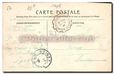 Bourbonne-les-Bains — Militair ziekenhuis. Baden en Refectoire van Officieren — Fot. uitg. A. Maugras — Achterkant