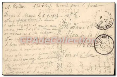 Joinville (Ht-Marne) — Statua di Jean, Signore di Joinville, storico del XIII secolo — Edizione Imp. Labarrière, Joinville — Verso