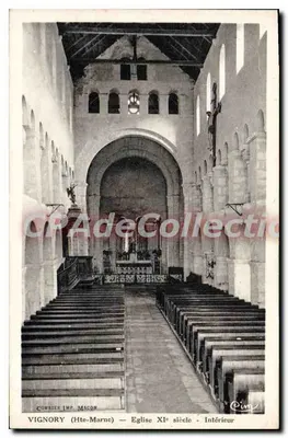 Vignory (Hte-Marne) — Igreja do século XI — Interior — Combier Imp. Macon