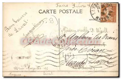Laval — Le Gare — A. Lanlire Éditeur, Roncq — Arka yüz