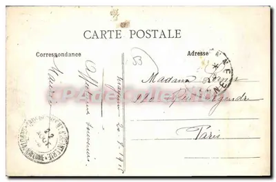 Mayenne (Mayenne) — Die Kirche Notre-Dame und die Brücke über die Mayenne — J. Sorel, Verlag, Rennes — Rückseite