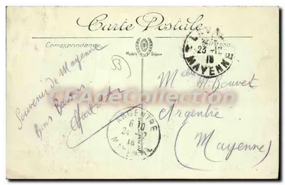 Mayenne — O Castelo das Vallées — I.L. — Verso