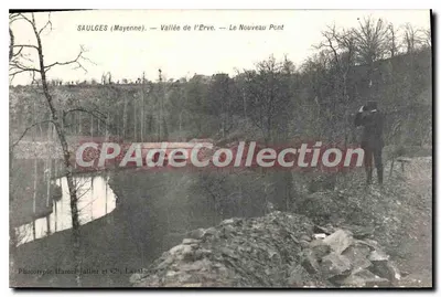 Saulges (Mayenne) — Vale do Erve — O Novo Ponte — Fototipia Hamel-Jallier e Cie, Laval