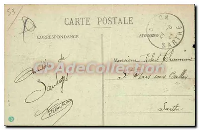 Saulges (Mayenne) - Ermitério de St-Cénéré - La Groite — Edição J. Malteot, Sablé-sur-Sarthe — Verso