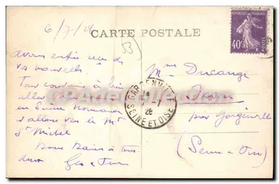 Gorron - Mayenne — Vista Geral — Éd. Trihan — Verso