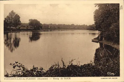 Fougerolles-du-Plessis (Mayenne) — Lago de Goué — Combier Imp. Macon