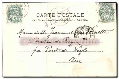 Lunéville — Algemene uitzicht 1903 — Lib. H. Bandry, Ingeleverd nr. 400-18 — Achterkant