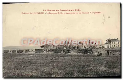 Die Farm von St-Epvre — Um LUNÉVILLE — Allgemeine Ansicht — Von den Franzosen 1914 bombardiert