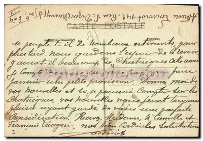 Nancy — Strzelanie z armaty 1 stycznia 1916 — 3 ofiary, 8 rannych — Kąt ulicy Villers — Rewers