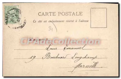 NANCY - IGREJA DE SÃO EPVRE E ESTÁTUA DE RENÉ II — Maison des Royatines, fotogravura A. Bézergret et Cie, Nancy — Verso