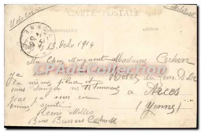 Toul — Eingang zur Kaserne des 1. Ingenieur-Bataillons — Verson des Magasins Houille, pub. Toul — Rückseite