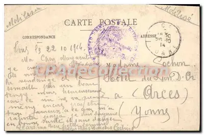 Toul — Um canto dos Muros — CPAdeCollection — Verso