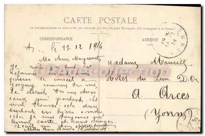 TOUL - Quartel do 39º de Artilharia — Maison des Magasins Réunis, editora, Toul — Verso