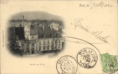 Hôtel de Ville de Toul — vue panoramique — Imp. Lamontagne, Toul