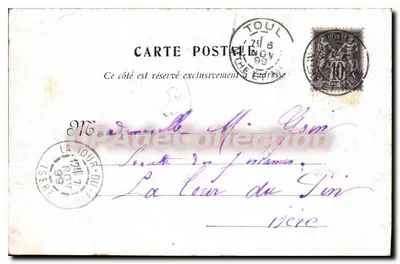 Toul — Vista geral — C.P.93, editor L. Cottin — Verso