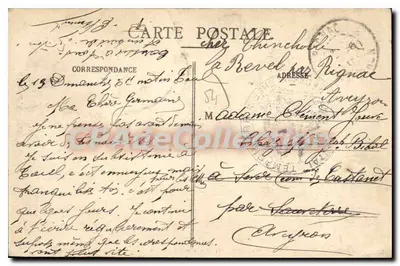 Lembrança de TOUL — vista da praça com bandeira e edifício, e cavaleiros diante de uma gaiola — editor Carrolle e Brïques, Toul — Verso