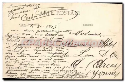Fontenoy-sur-Moselle — O Monumento — Maison des Magasins Réunis, editora, Nancy — Verso