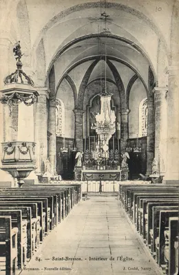 Saint-Bresson — Interior da Igreja — J. Coubé, Nancy, n°84