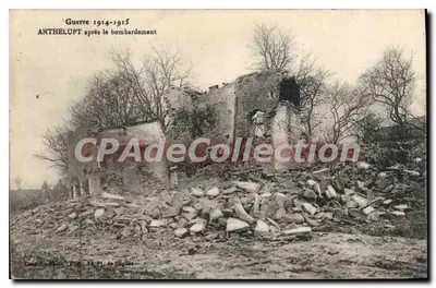 Anthelupt após o bombardeio — Guerra 1914-1915 — Laercilla-Plath, n° 13, 2e Plgline