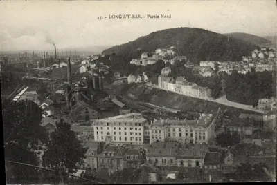Longwy-Bas - Parte Norte — vista industrial e urbana — editor desconhecido, n° 43