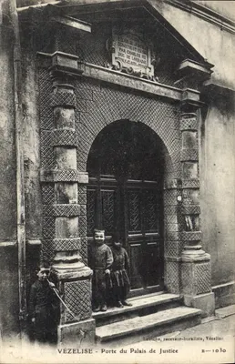 Vézelize - Porta do Palácio de Justiça — Lautiche, receveur-buraliste, Vézelize — B-1030