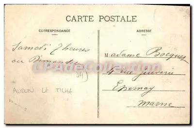 Audun-le-Tiche — A Igreja — Naudin Édit Longuyon — Verso