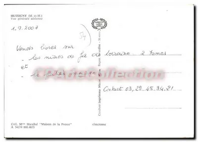 Hussigny (Meuse) — Visão geral aérea — Impressor Combiner — Verso