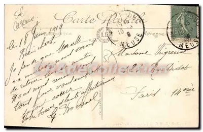 Bar-le-Duc — A Caserna Exelmans — LL. n°58 — Verso