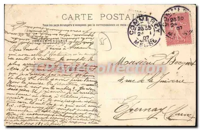 Les Tillenlis — Commerey, Meuse — Grande Bazar da Meuse e Marasins Reunidos — Verso