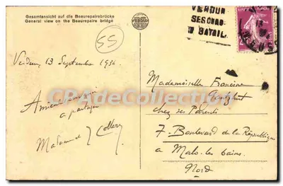 Verdun — Ogólny widok na most Beaurepaire — wydawca anonimowy, nr 431 — Rewers