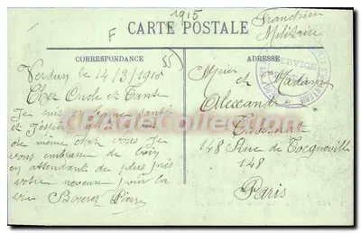 Verdun — As Casas na Meuse — LL. — Verso