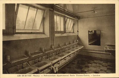 Les Islettes (Meuse) — Préventorium Departamental Emile Thomas-Guérin — Lavabos
