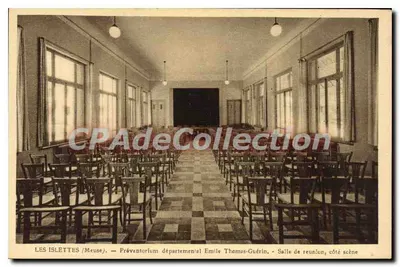 Les Islettes (Meuse) — Préventorium Departamental Émile Thomas-Guérin — Sala de reunião, lado da cena