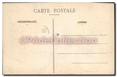 Ruínas de BISLÉE — Nancy, série A 1339 — editor Vial Nancy — Verso