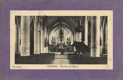 Sampigny - Interior da Igreja — Edit. Priast