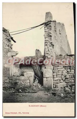 Ruínas de um edifício em St-AGNANT (Meuse) — editor Silene Polycarpe, Commercy