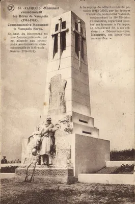Vauquois — Monumento comemorativo dos Heróis de Vauquois (1914-1918) — Edições OR, Ch. Brauel, Matoungues
