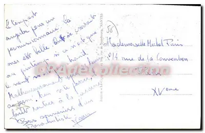 Loruent — Kurs Bève i Statua Victora Massé — CPAdeCollection — Rewers