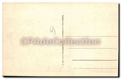Lorient — Plac Clémenceau i ulica Victor Massé — Stara pocztówka deCollection, nr 32 — Rewers
