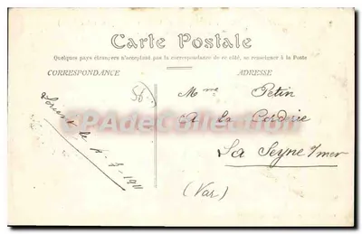 LORIENT — Vue générale prise de la Tour de l'Église (côté Nord). Le Pont du Chemin de fer. — Éditeur : Collection 'Paris-Montalban' — Verso