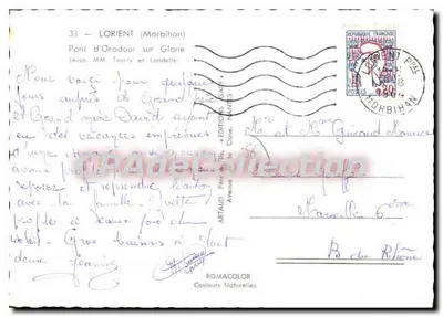 Pont d'Orodour sur Glane — Lorient (Morbihan) — Éditions Gaby — Verso