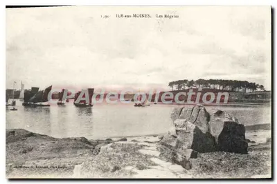 Île-aux-Moines — As Regatas — Editor H. Lannaud, Port Louis