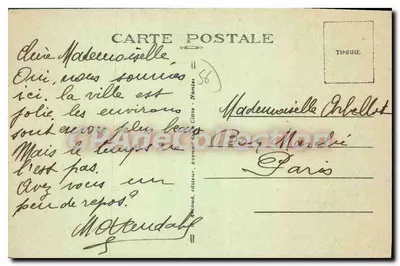Pontivy — O Ponte Novo — editor Mottard, n° 63 — Verso
