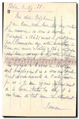 Castelo de Bélou — Fort-Louis — editor H. Laurent — Verso