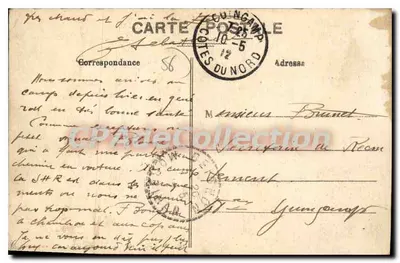 Campo de Coetquidam - Os Barracões — Morbihan, editor Bailly, n°107 — Verso