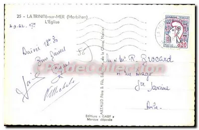 A Igreja — La Trinité-sur-Mer (Morbihan) — Edições Gaby — Verso
