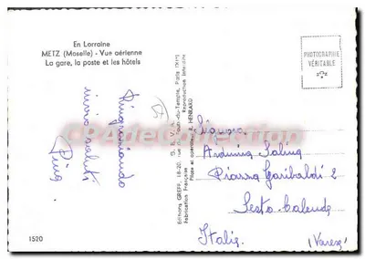Metz (Moselle) — Vista aérea — Éditions GREFF — Verso