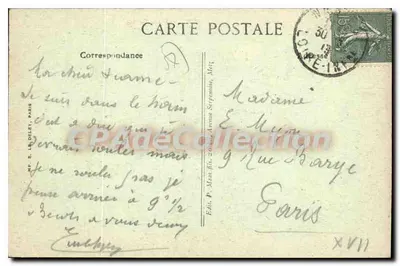 METZ — Praça Saint-Louis — Ed. E. Lodelet, Paris — Verso