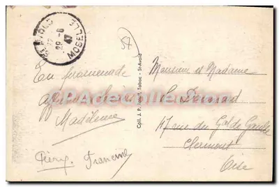 St-Avold — Visão geral — editor não identificado, n° de série 4 — Verso
